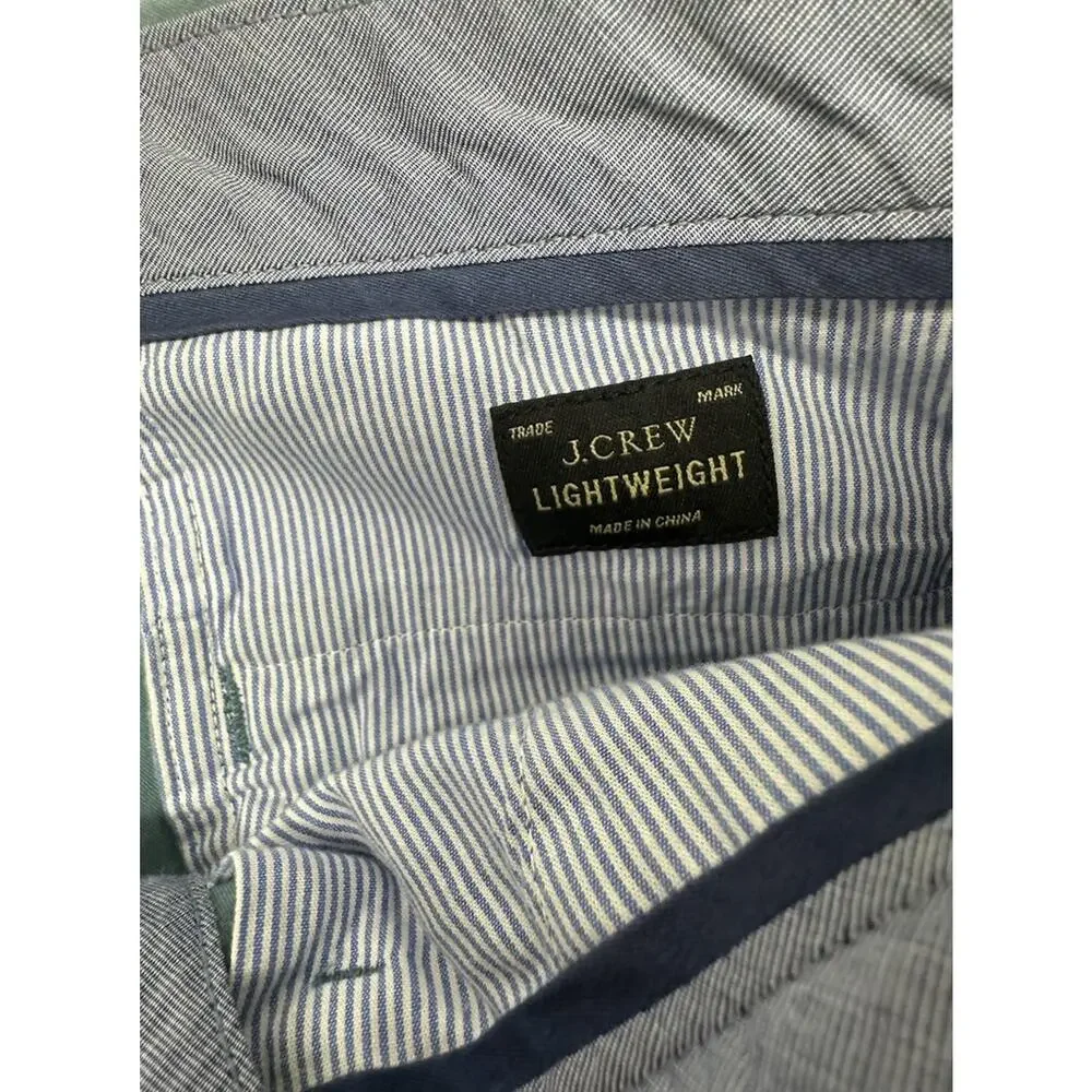 J. Crew Mens Pants Size 32 30 Urban Slim Chino Teal Cotton 100% Preppy Academia